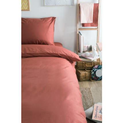 Avis Housse de couette unie en Coton Bio pour lit 1 personne KADOLIS 13