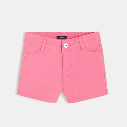 Avis Short en toile rose fille OKAIDI 1