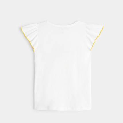 Avis T-shirt à motif fruité "ananas" jaune fille OKAIDI 4