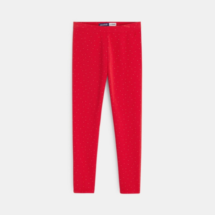 Avis Legging chaud rouge fille OKAIDI 1