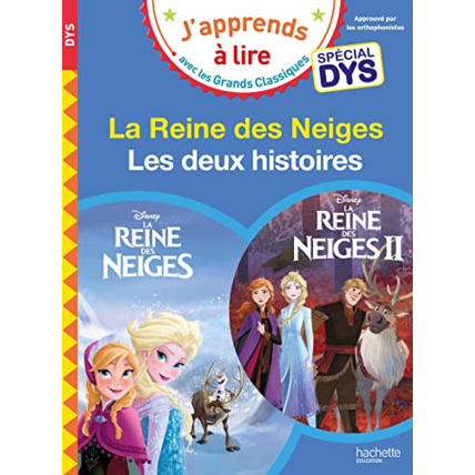 Avis Disney - Spécial DYS (dyslexie) Reine des neiges 1 / Reine des neiges 2 Hachette Éducation 1