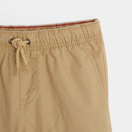 Avis Bermuda slim en toile unie beige garçon OKAIDI 2