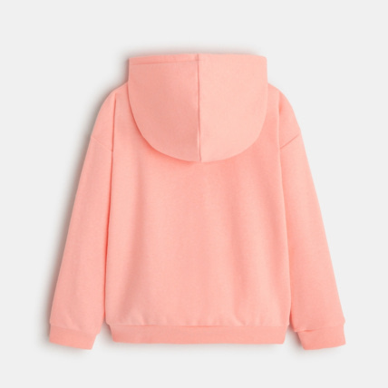 Avis Sweat-shirt uni à capuche rose fille OKAIDI 4