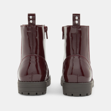 Avis Boots Chelsea vernies rouges fille OKAIDI 4