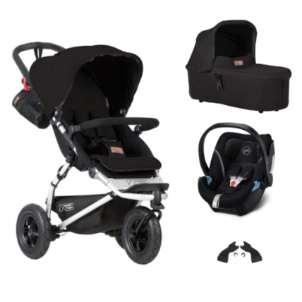 Avis Poussette Swift + nacelle Plus + coque Cybex Aton 5 Mountain Buggy 1