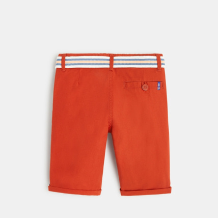 Avis Bermuda slim maille fantaisie orange garçon OKAIDI 4
