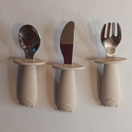 Avis Set de 3 couverts en inox enfant avec colerette de protection Babireva 1