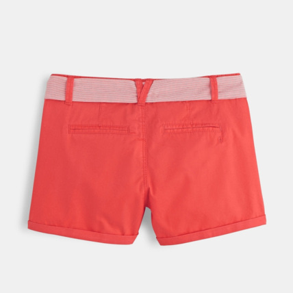Avis Short en toile rouge fille OKAIDI 2