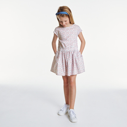 Avis Robe imprimé fleurs et coeurs fille OKAIDI 1
