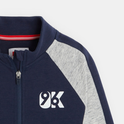 Avis Sweat-shirt zippé bicolore bleu garçon OKAIDI 3