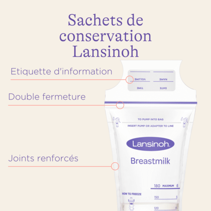Avis Sachets de conservation de lait maternel Lansinoh 5