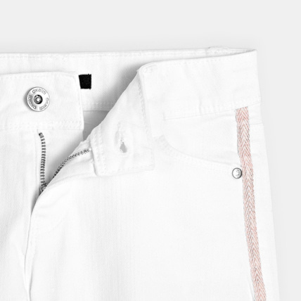 Avis Short en toile blanc fille OKAIDI 3