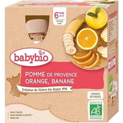 Avis Pomme de Provence Orange Banane Babybio 1