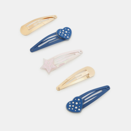 Avis Barrettes clic-clac fantaisie (lot de 5) jaune fille OKAIDI 1