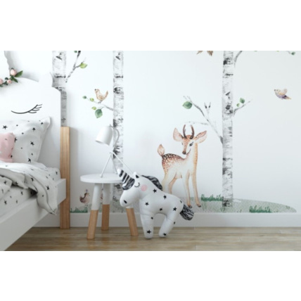 Avis Stickers arbres oiseaux et faon Mon Lit Cabane 3