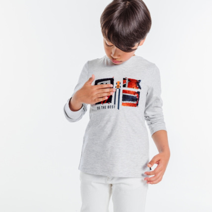 T shirt sequins 2025 garcon