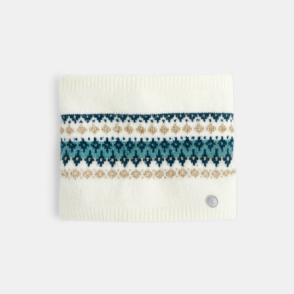 Avis Snood motif jacquard intérieur polaire beige fille OKAIDI 1