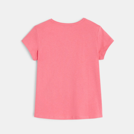 Avis T-shirt à sequins magiques Hippocampe rose fille OKAIDI 4