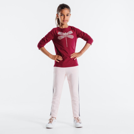 Avis T-shirt en coton biologique rouge fille OKAIDI 1