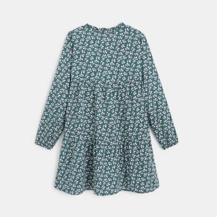 Avis Robe volantée imprimée verte fille OKAIDI 2