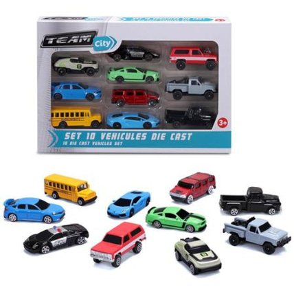 Avis Set 10 véhicules Die Cast TEAM CITY 1