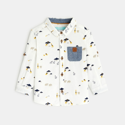 Avis Chemise imprimée animaux de la savane OBAÏBI 1