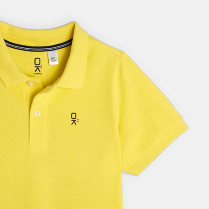 Avis Polo classique jaune garçon OKAIDI 3