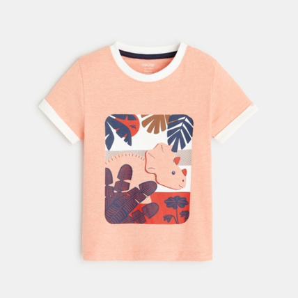 Avis T-shirt rayé dinosaure OBAÏBI 1