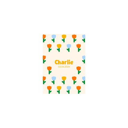 Avis Faire-Part de Naissance Personnalisable - Fleurs Minimaliste LES PETITS CITRONS 3
