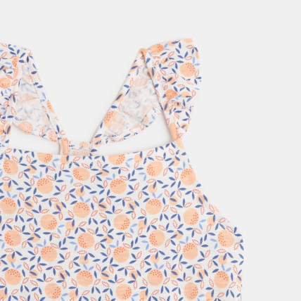 Avis Robe courte en jersey imprimé orange fille OKAIDI 3