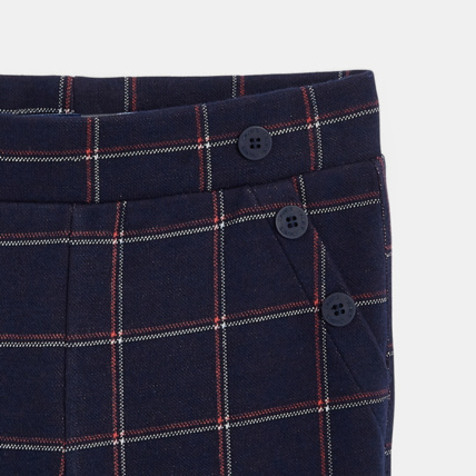 Avis Jegging à carreaux bleu fille OKAIDI 3