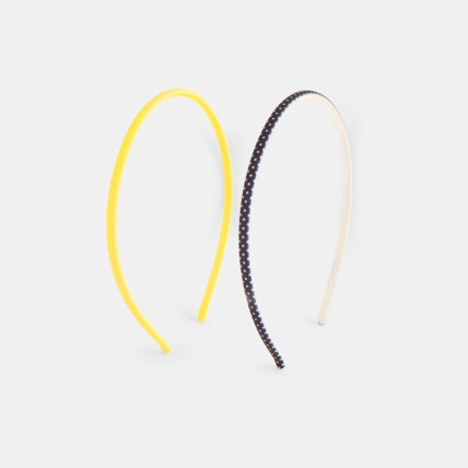 Avis Serre-tête (lot de 2) jaune fille OKAIDI 1