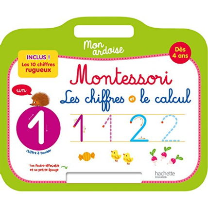 Avis Mon ardoise MONTESSORI Les chiffres et le calcul Dès 4 ans Hachette Éducation 1