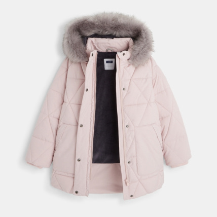 Parka doudoune d perlante rose fille OKAIDI Comparateur Avis Prix