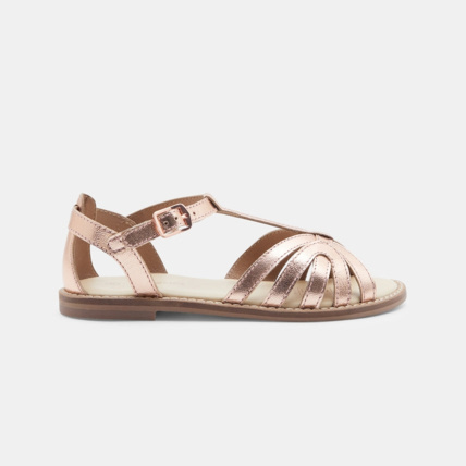 Avis Sandale salomé multibrides cuir roses fille OKAIDI 1