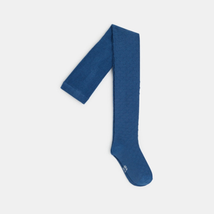 Avis Collant en tricot fantaisie bleus fille OKAIDI 1