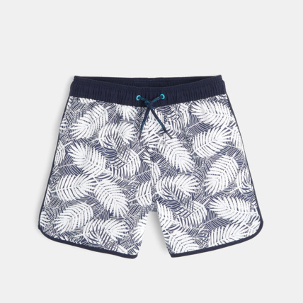 Avis Short de bain imprimé palmiers bleu garçon OKAIDI 1