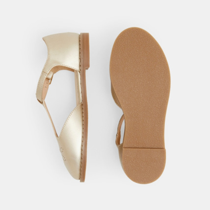Avis Ballerines irisées forme Salomé jaunes fille OKAIDI 3