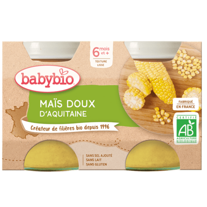 Avis Petit pot maïs doux d'Aquitaine Babybio 1