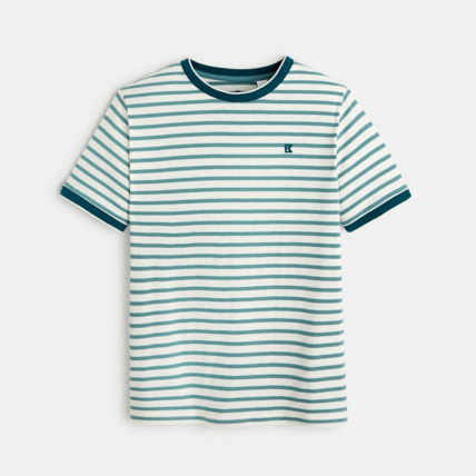 Avis T-shirt marinière vert garçon OKAIDI 2