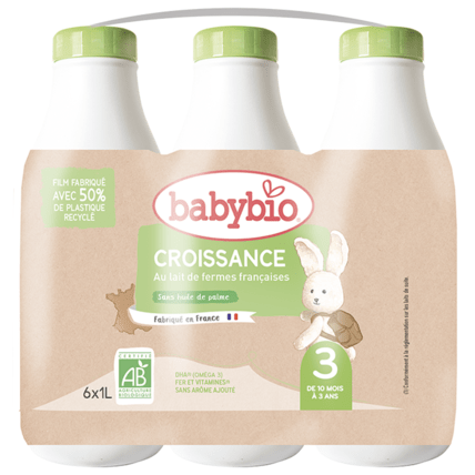 Avis Lait Croissance Liquide 3ème âge - 1L Babybio 1