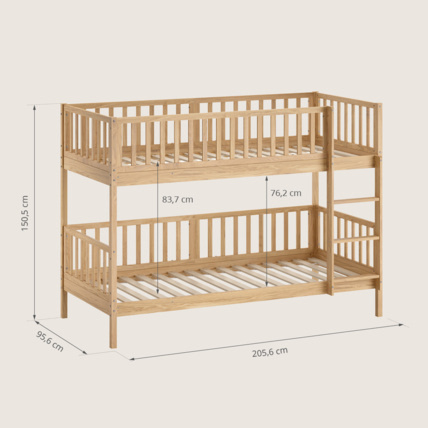 Avis Lit superposé en bois Plume Petite Amélie 4