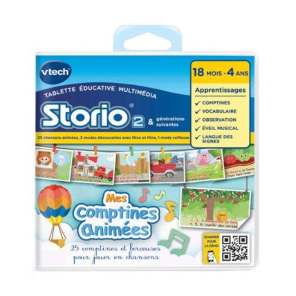 Avis E-book animé Storio Mes comptines avec Nino et Nina VTech 1