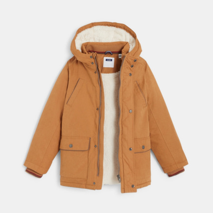 Avis Parka doublée en moumoute sherpa marron garçon OKAIDI 2