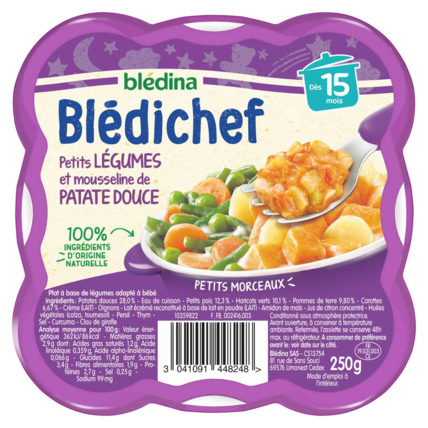 Avis BLEDICHEF Petits légumes et mousseline de patate douce Blédina 1