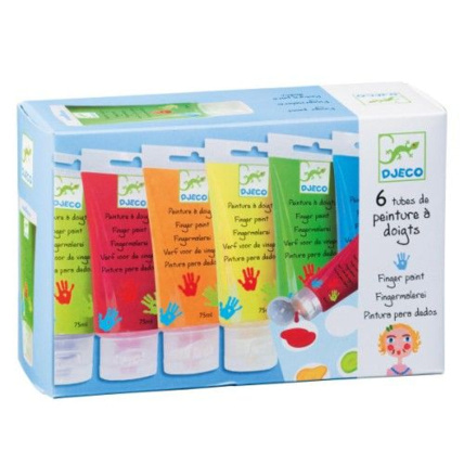 Avis 6 tubes de peinture à doigts DJECO 1