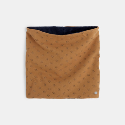 Avis Snood bi-matière velours et jersey motif renard bleu garçon OKAIDI 2