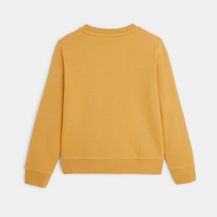 Avis Sweat-shirt à message "Mettre les voiles" jaune garçon OKAIDI 4