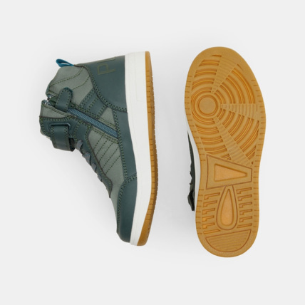 Avis Baskets mid bimatières lacets et scratch vertes garçon OKAIDI 3
