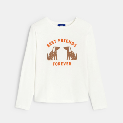 Avis T-shirt best friends forever jaune fille OKAIDI 2